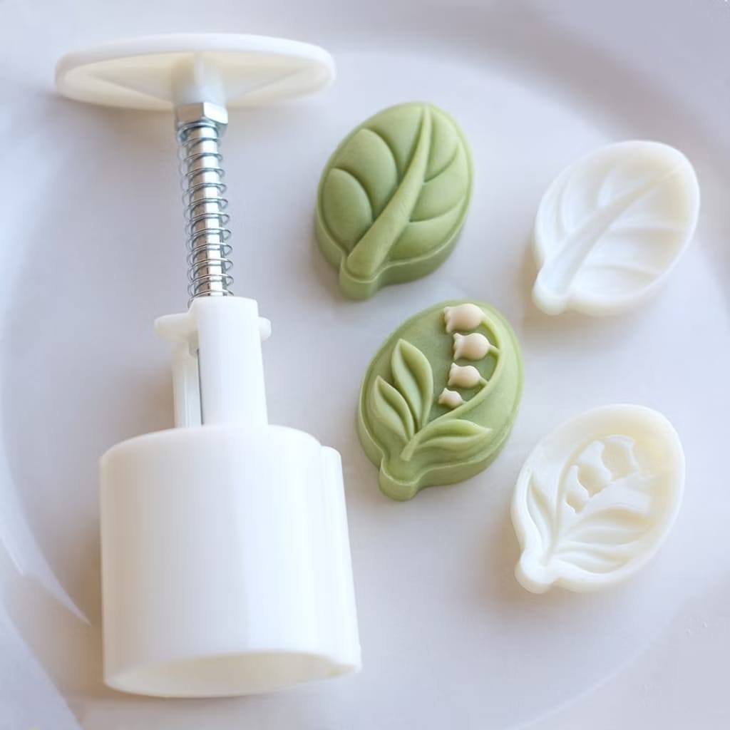 Cetakan Nastar Daun / Cetakan Mold Mooncake Nastar Taiwan Bentuk Daun
