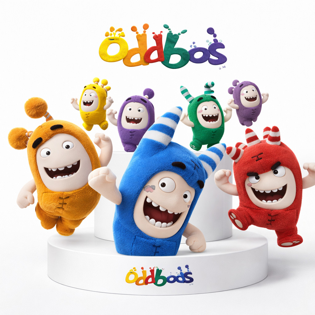 TOYRIUM Boneka Oddbods Yelvo Halus Mainan Anak