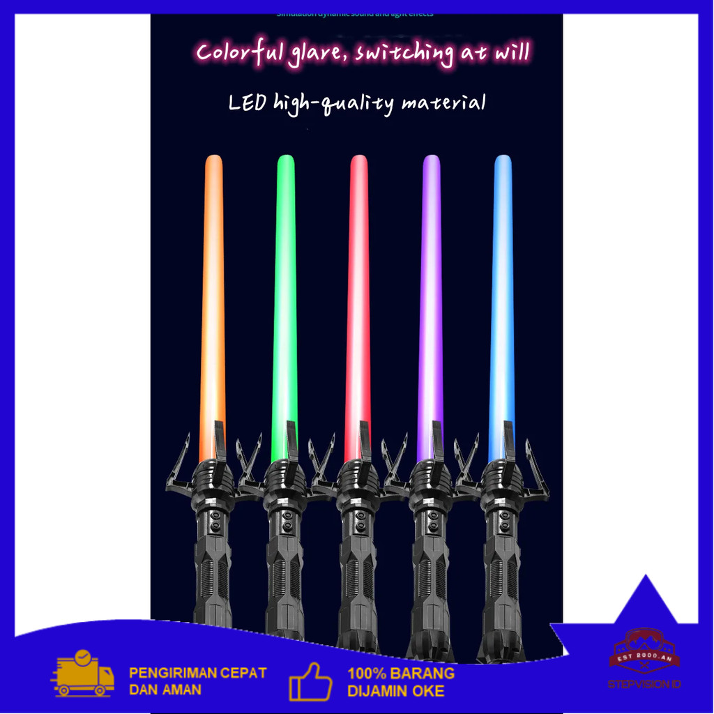 STARZ Mainan Pedang Lightsaber Star Wars Retractable 80cm - S-80 Bayar Ditempat | Berkualitas | Orig