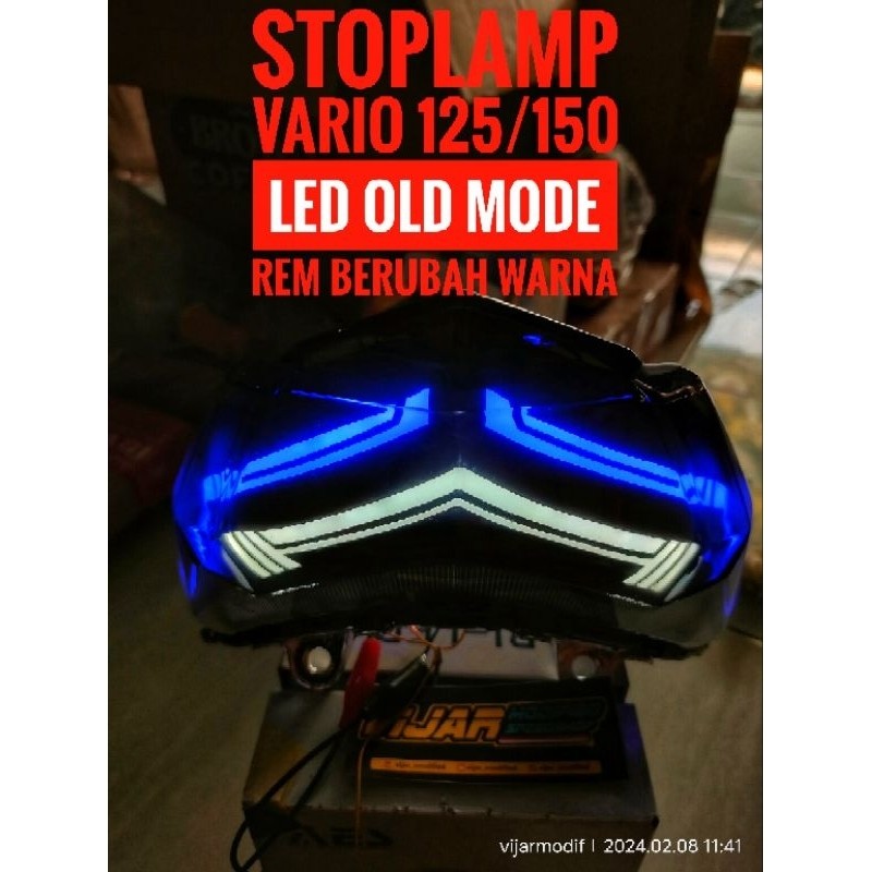 (PNP) stoplamp Vario125/150 old custom lazy running || stoplamp Vario125/150 led old custom lazy || 