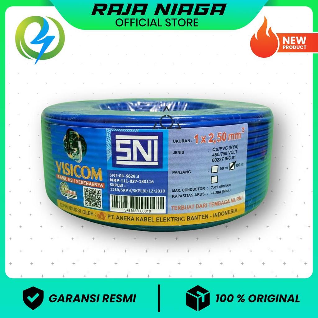 KABEL NYA 2.5 VISICOM BIRU 100M
