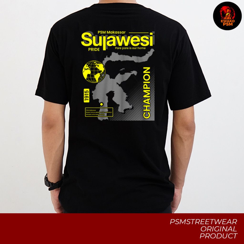 Kaos PSM Makassar Edisi Sulawesi/ Baju PSM Makassar / Bukan Jersey PSM