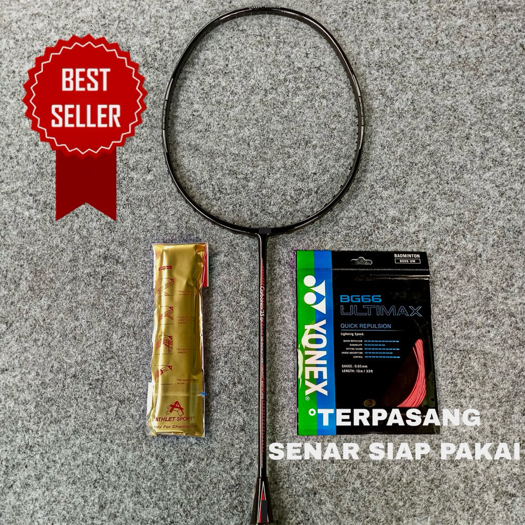 RAKET BADMINTON CARBONEX 25 SP 30 LBS LIMITED EDISION BONUS TAS DAN GRIP