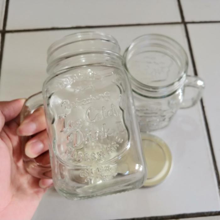 Gelas Kaca / Beling Kafe / Cafe + Tutup
