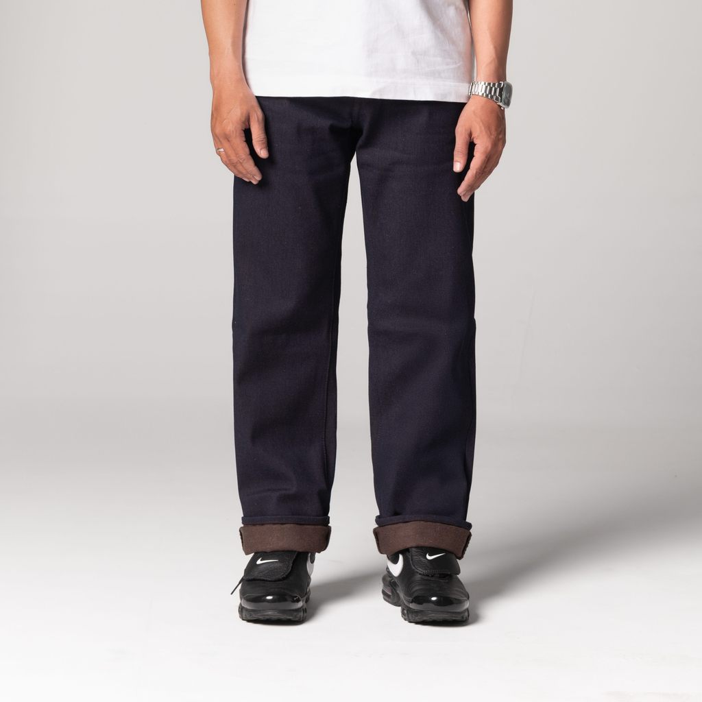 Treadless - Denim Pants Inner Brown Slim Straight