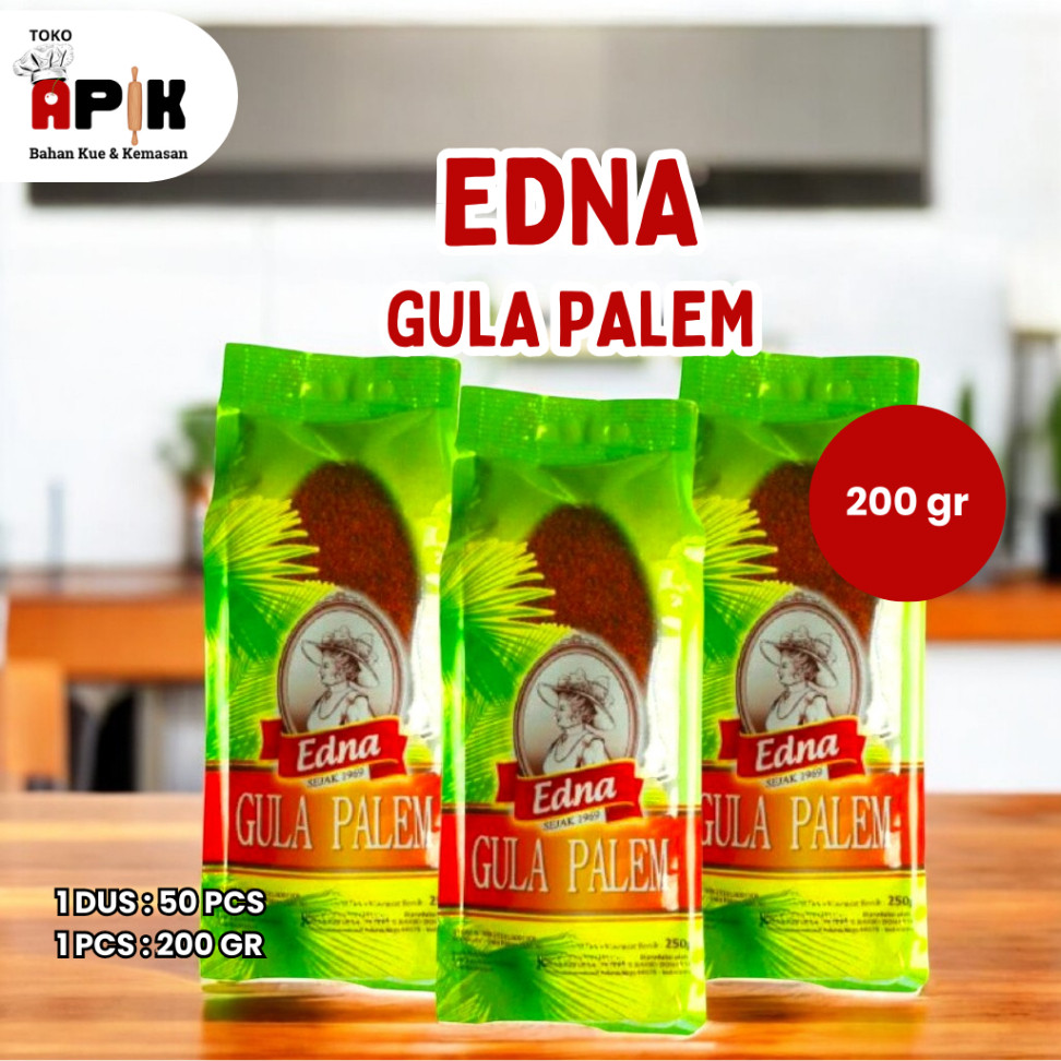 GULA PALEM EDNA KEMASAN PACK 200 GR / EDNA GULA PALEM 200 GR