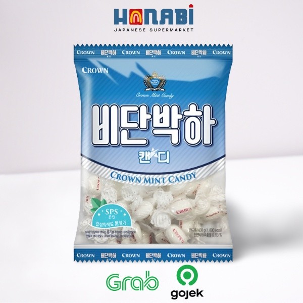 Crown Mint Candy 140g - Permen Mint Klasik yang Menyegarkan dan Melegakan Tenggorokan Made In Korea