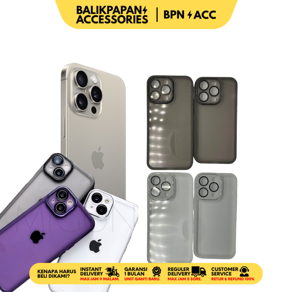 Case iPhone Camera Lens Transparent Silicone Casing - BALIKPAPAN ACC