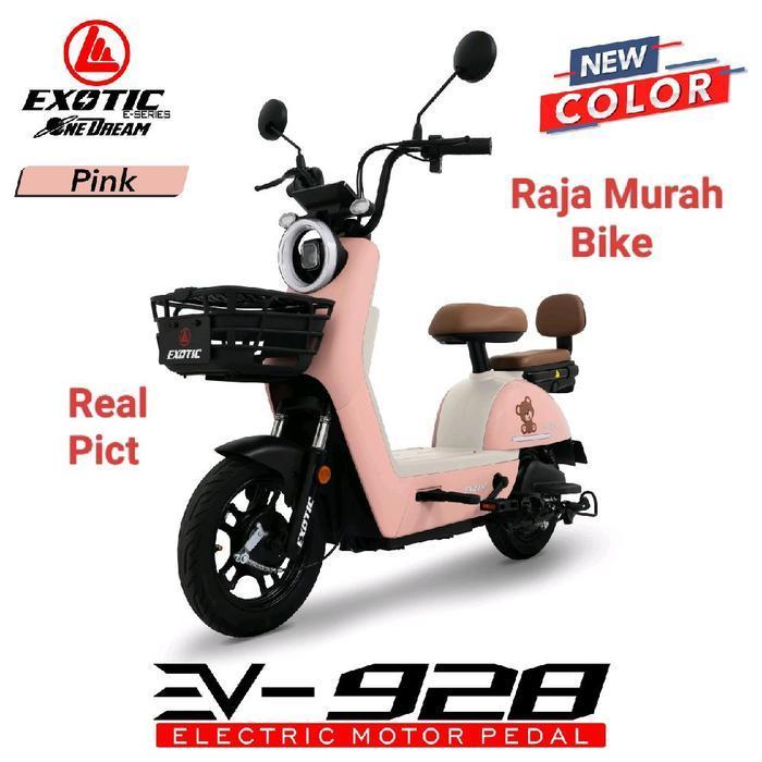 Sepeda Listrik E Bike Exotic Ev-928 Terbaru Garansi Resmi By Pacific Sepeda Listrik Exotic 928 - Pin