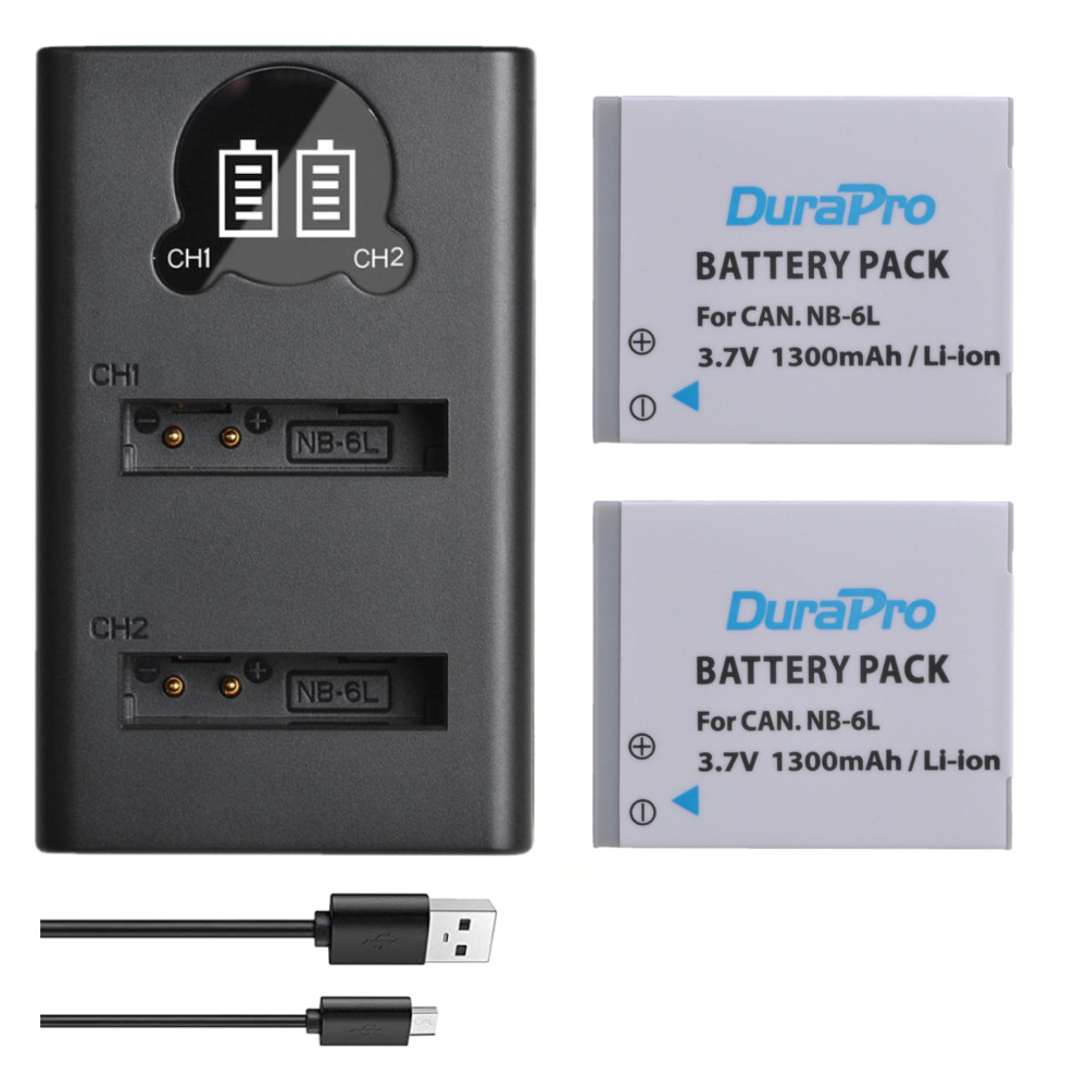 1300mAh NB6L NB6LH Battery for Canon PowerShot S95 SX280HS SX540HS S120 D30 SX170IS SX520HS SX700HS 