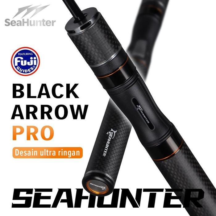 promo [OFFICIAL] SeaHunter Black Arrow PRO Joran Pancing,FUJI Gudang Panjang Joran BC Casting/Spinni