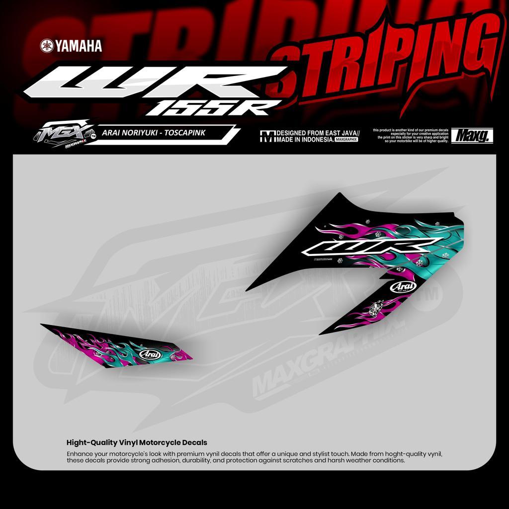 Striping WR 155R Motif Arai Noriyuki Stiker Supermoto Herex Laminasi Glossy Mengkilap Motor Motorcyc