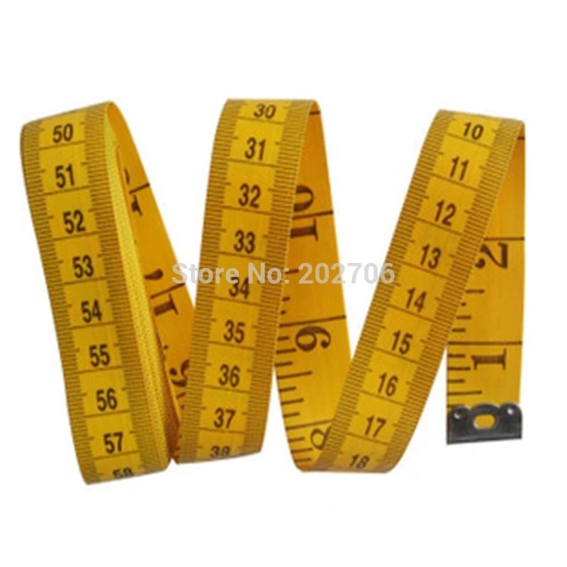 1PCS  Measuring Ruler Sewing Tailor Tape Measure Soft Sewing Ruler 1.5M/2M/3 Meter Sewing Measuring 