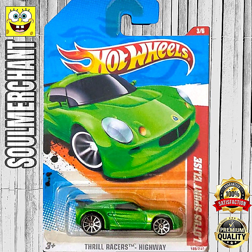 Hot Wheels Lotus Sport Elise Hijau Diecast Mobil Sport