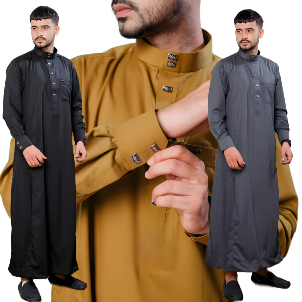 JUBAH PRIA SLIMFIT GAMIS PRIA JUBBAH MEWAH TERBARU JUBAH PRIA MUSLIM PRIA DEWASA JUBAH DEWASA