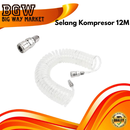 Kapusi Selang Kompresor PU 12 Meter 8x5mm K-1035