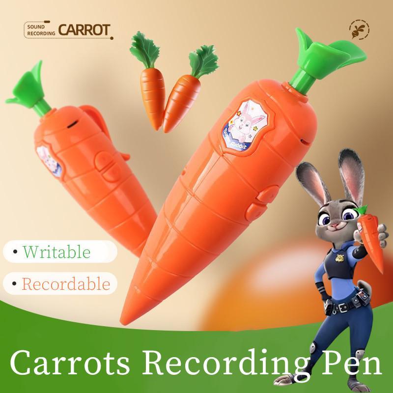 Zootopia Judy Carrot Voice Recorder Pen Creative Snake Gray Pena Rekaman Wortel