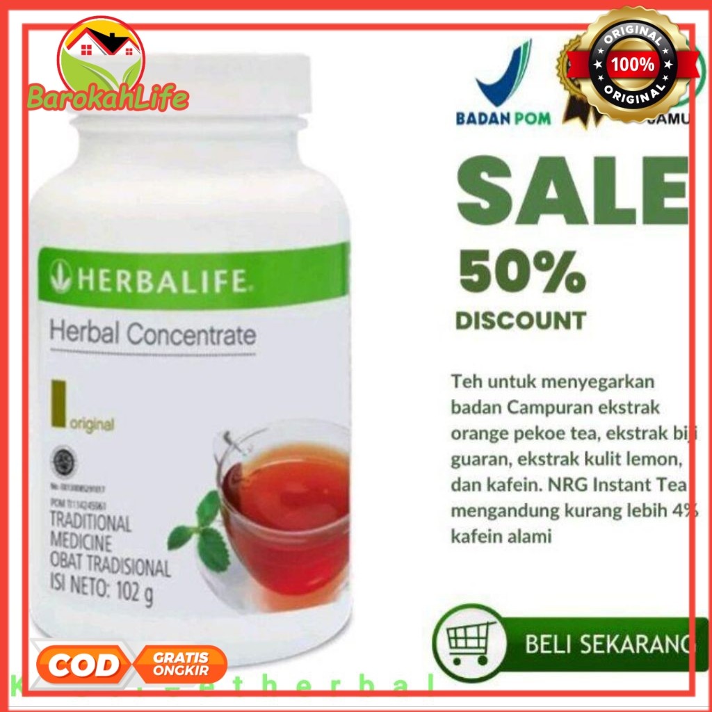 Teh Penurun Berat Badan Herbalife 100% Original , Tea Herbal Pembakar Lemak Atasi Kegemukan Original