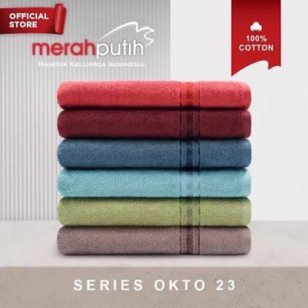 MRO PROMO  Handuk Merah Putih Uk 60x120 Bahan 100% Katun Meresap Air - MERAH