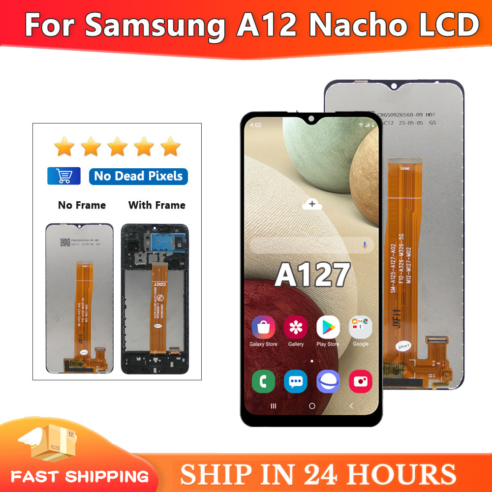 For Samsung A12 Nao LCD A127F A127M A127U splay Tou Screen gitizer Assembly For Samsung A127 LCD spl