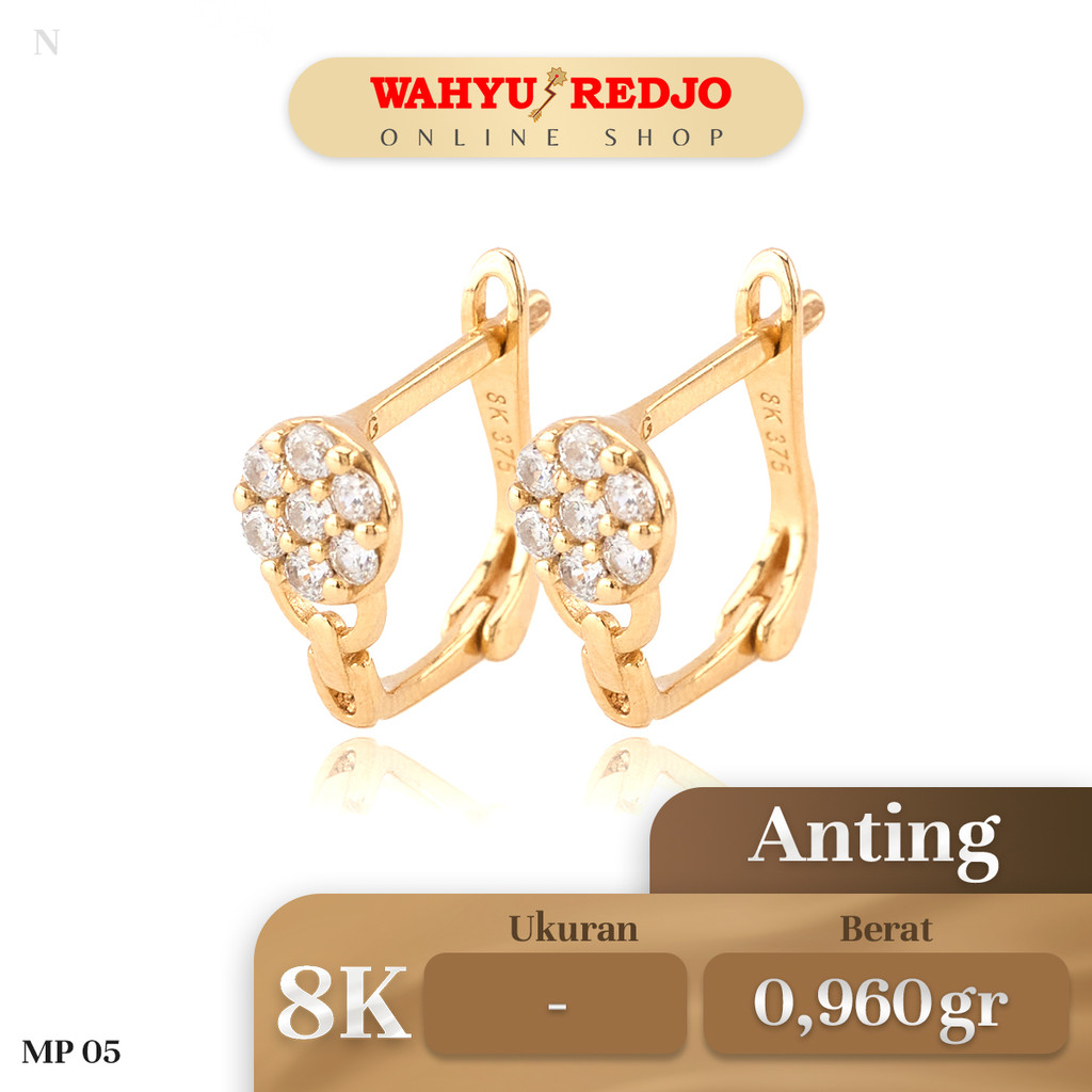 Anting-Anting Emas Klep 8K Wahyu Redjo AN-8K-30428065