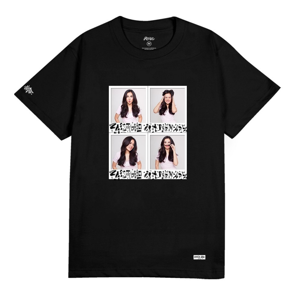 Official Merchandise Tee - Baju Kaos - T-Shirt Raisa x Alphabad Kolase Handmade