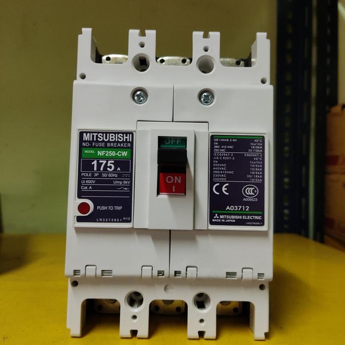 NFB MCCB breaker mitsubishi NF-250CW nf250-CW 175a 175 a