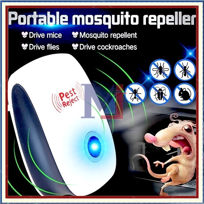 [COD] Pengusir Tikus Ultrasonik Pengusir Tikus Nyamuk Laba-laba Pengusir Hama Ultrasonik Anti Tikus 