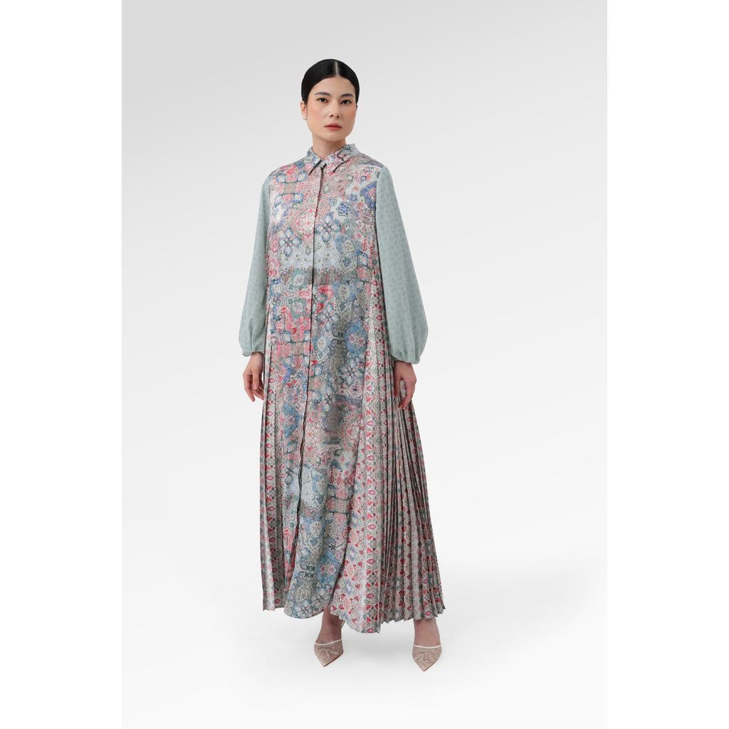 Benang Jarum - Marchesa Pleated Dress - Zellige