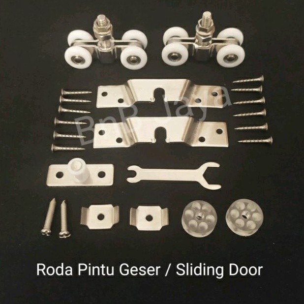 nwe - Roda Pintu Sliding Geser / Wheel Sliding Door - per Set sesuai foto Lengkap lgs Pasang.