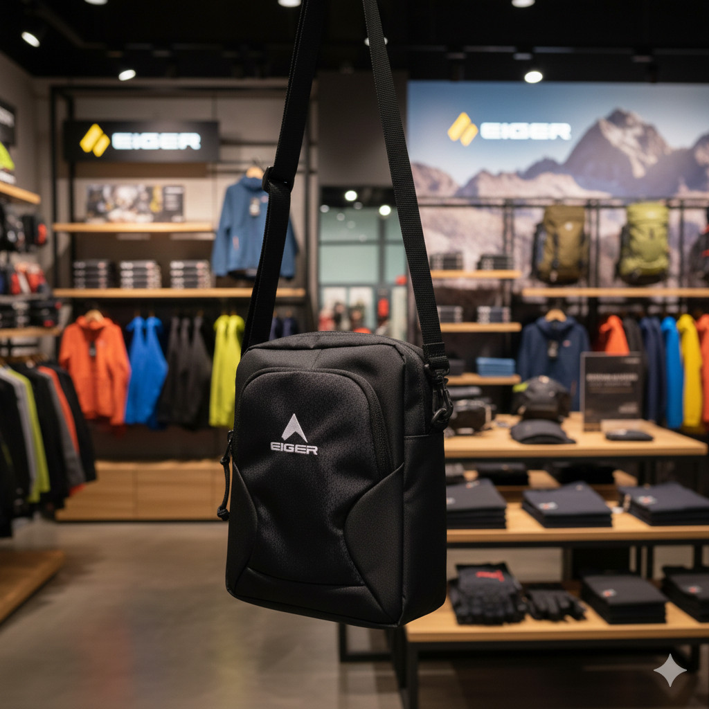 PROMO TAS SELEMPANG PRIA WANITA EIGER1989 TAS SELEMPANG ARETHA 1.0 POUCH (Terbaru) - Sheandstore