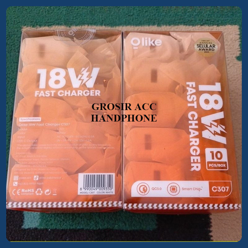 CHARGER Olike C307 18 Watt 3A ISI 1 Box SUPPORT VOOC