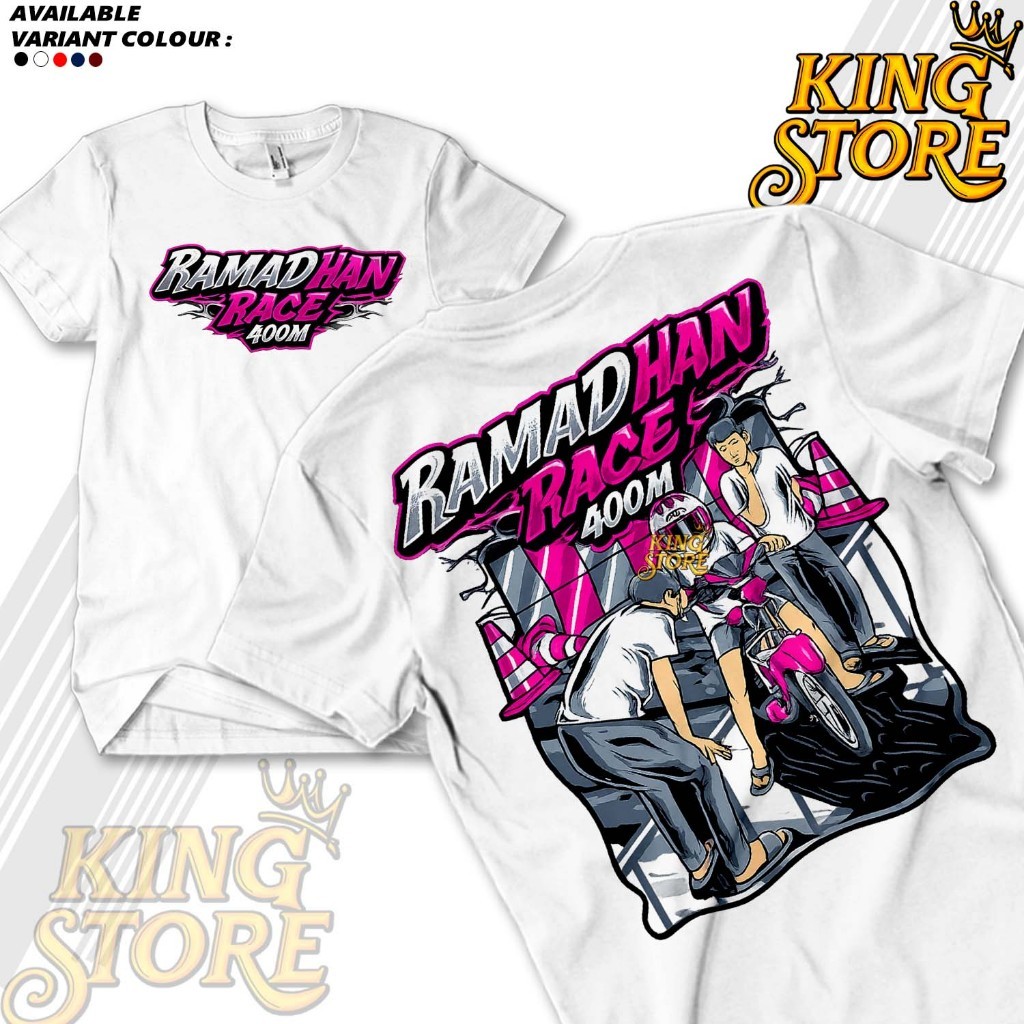Kaos Ramadhan Race 400M 2026 Marhaban Ya Balapan Drag Bike Baju Ramadan Race Repeat Racing Motor COD