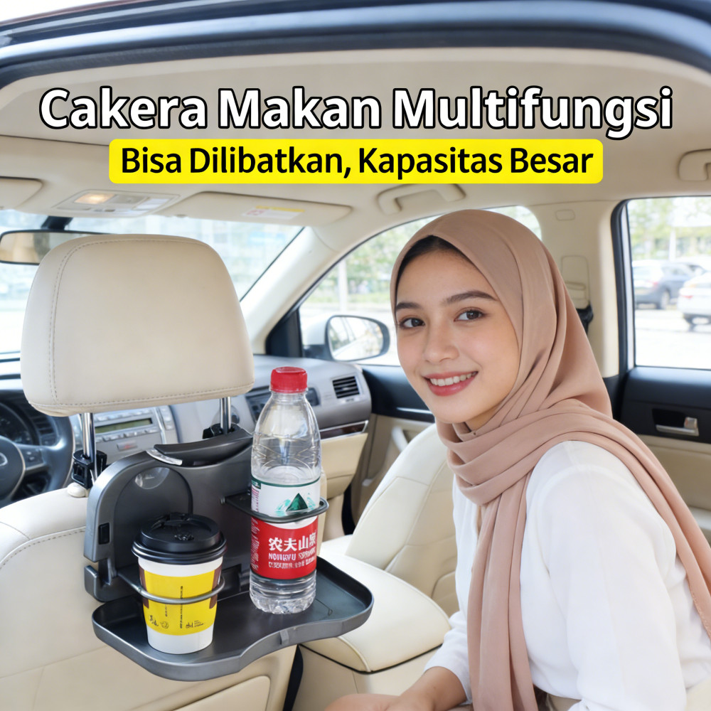 Kursi Mobil Rak Minuman - Makan Meja Tempat Penyimpanan Multifungsi