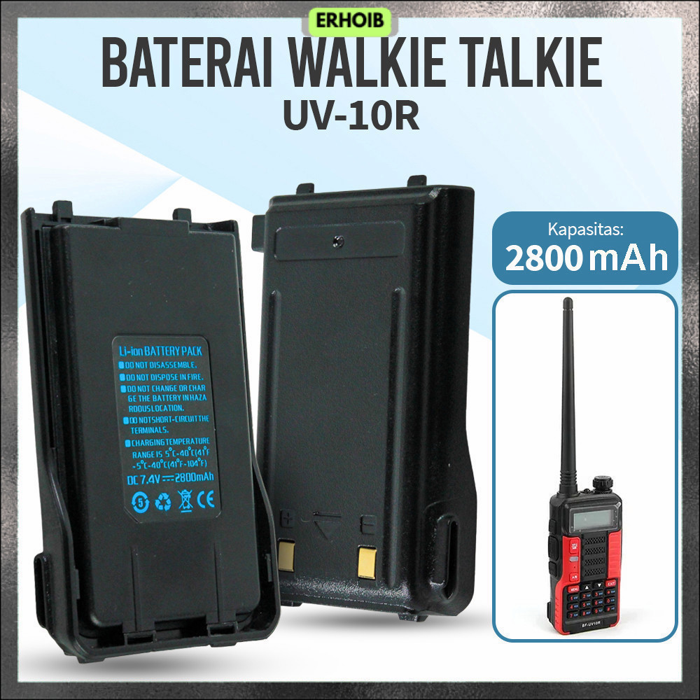 Baterai Walkie Talkie UV-10R 7.4V 2800mAh