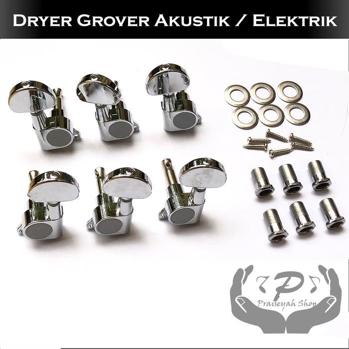 Dryer Grover Gitar Putaran Senar Tuning String Guitar Akustik Elektrik - Grover