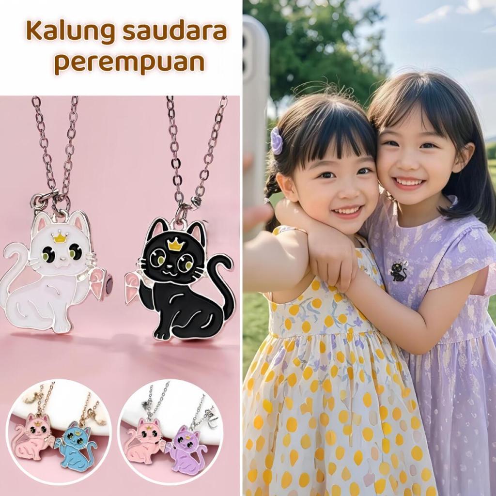 [COD]Kalung Magnet Interaktif Kreatif Kalung Anak-Anak Kalung magnet kucing sahabat terbaik Kalung m