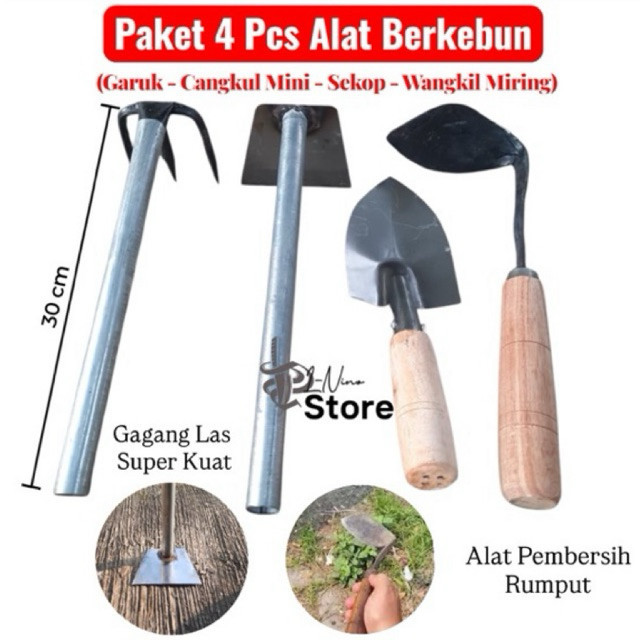 Paket Hemat Alat Berkebun Isi 4/ Perlengkapan Berkebun/Set Alat Berkebun