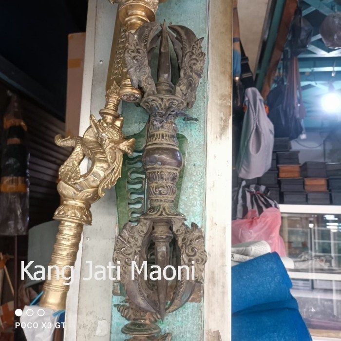 pusaka vajra besar full kuningan Asli Paling Mewah DFG654