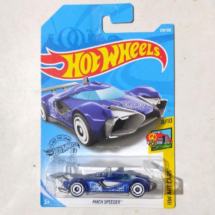 Mainan Hot Wheels Mach Speeder biru 2019 HW Art Cars rare