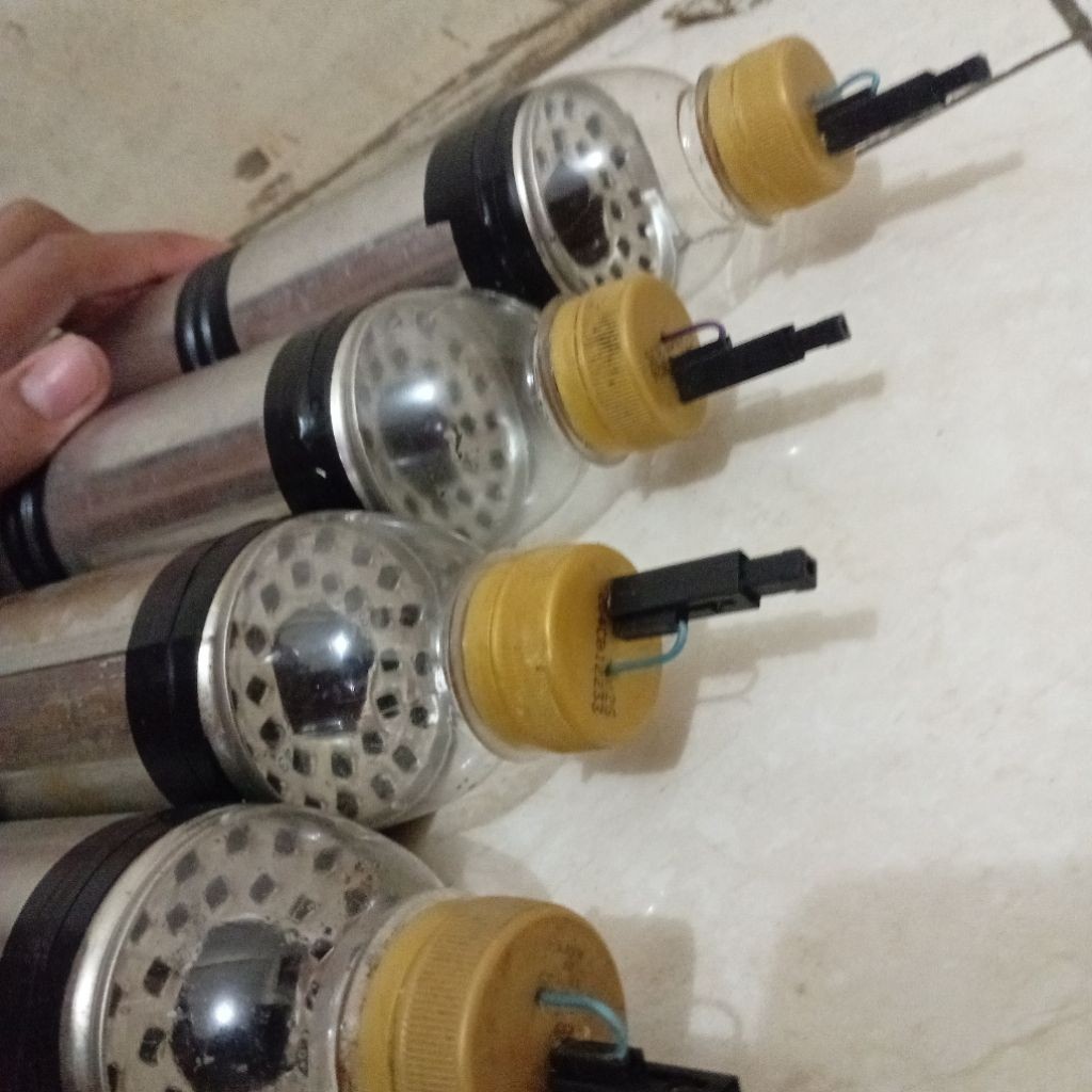 mainan meriam kaleng/lodong 5 tingkat kaleng