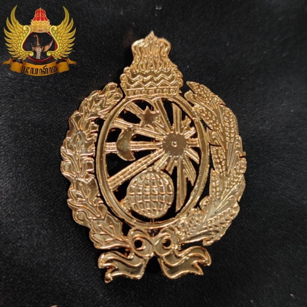 Bross Pin Logo Keraton Surakarta Bahan Full Kuningan Sepuh Emas