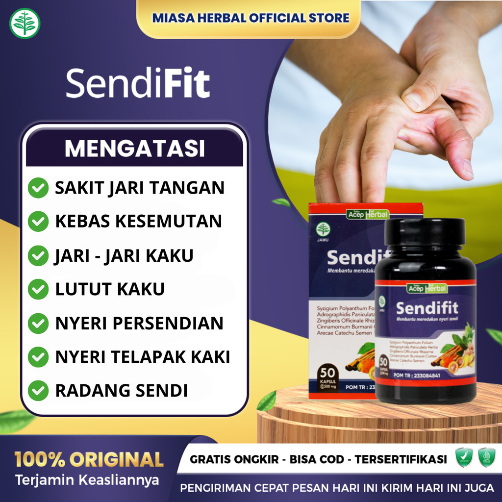 Sendifit Obat Sakit Jari Tangan Kebas Kesemutan Obat Nyeri Persendian Radang Sendi Nyeri Telapak Tan