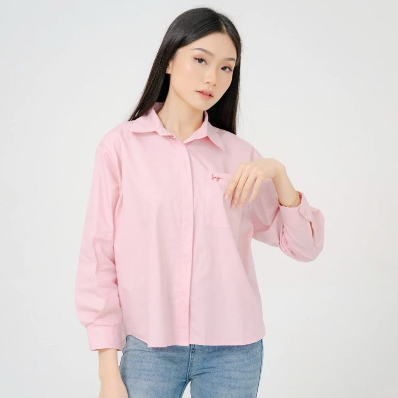 Sugi Label - SUGI SHIRT Kemeja Katun Poplin Bordir