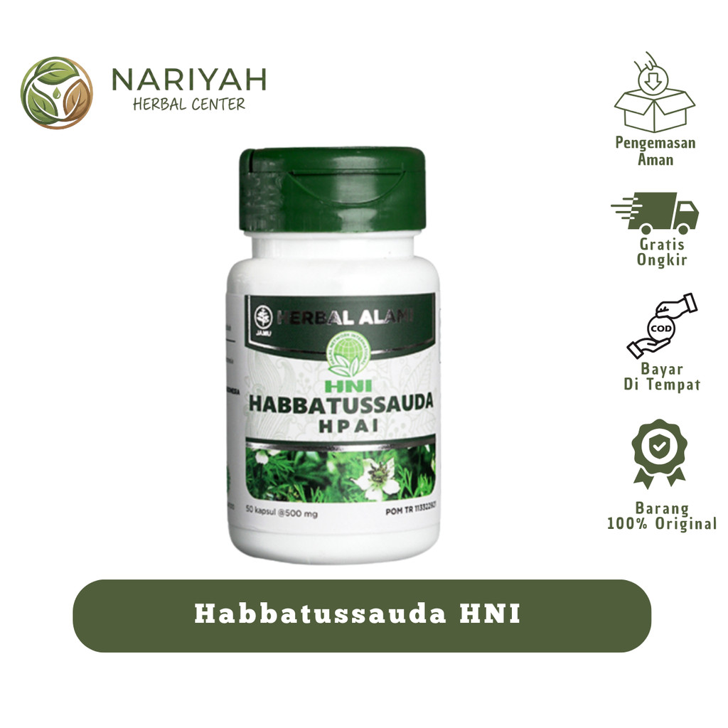 Habbatussauda HNI 50 Kapsul - Jintan Hitam Murni Booster Imun & Vitalitas