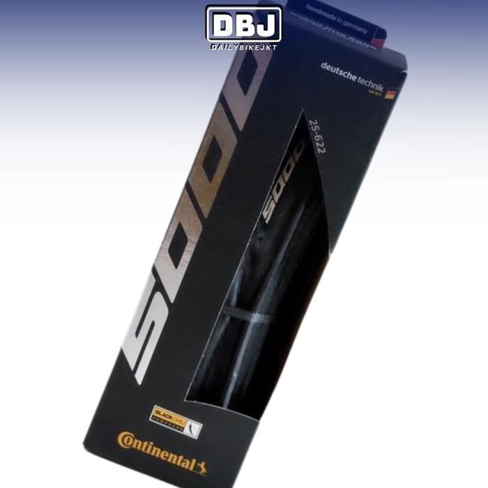 Continental GP5000 700x25C 700x28C Clincher Original Ban Luar Continental 700C - 700x25 Black