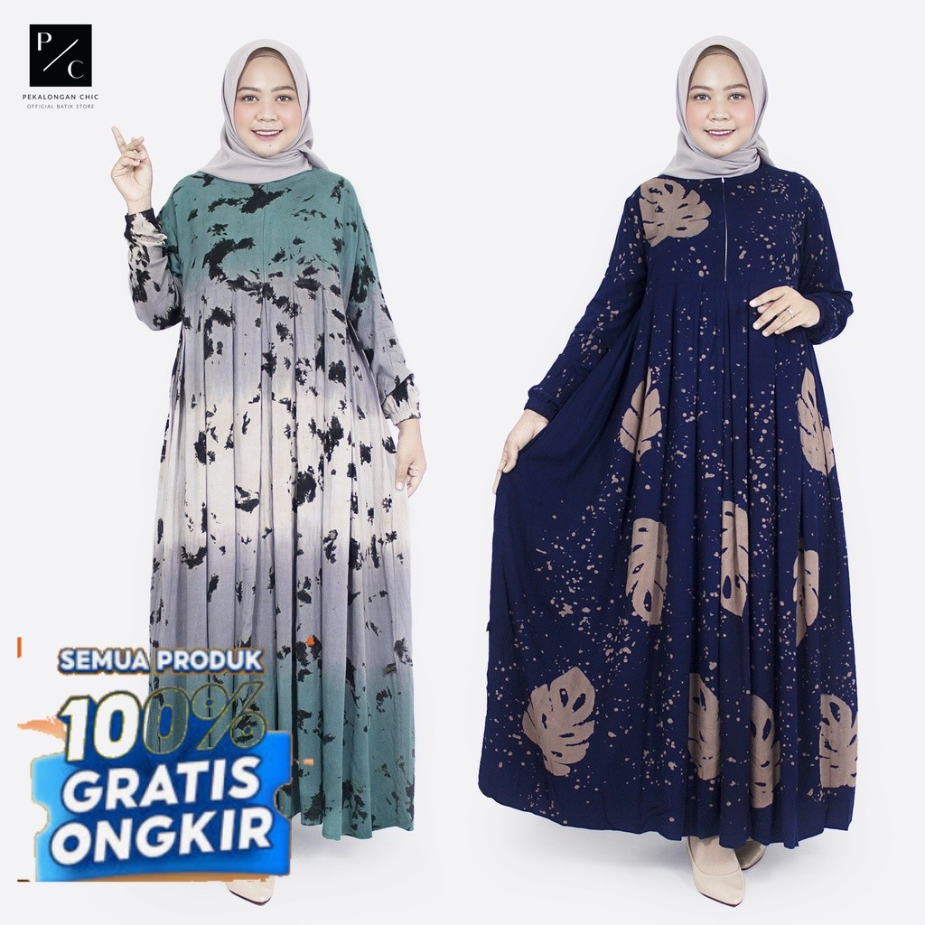 [BISA COD] GAMIS RAYON PREMIUM / GAMIS TIE DYE KEKINIAN / DRESS MUSLIM / BAJU GAMIS / GAMIS BUSUI / 