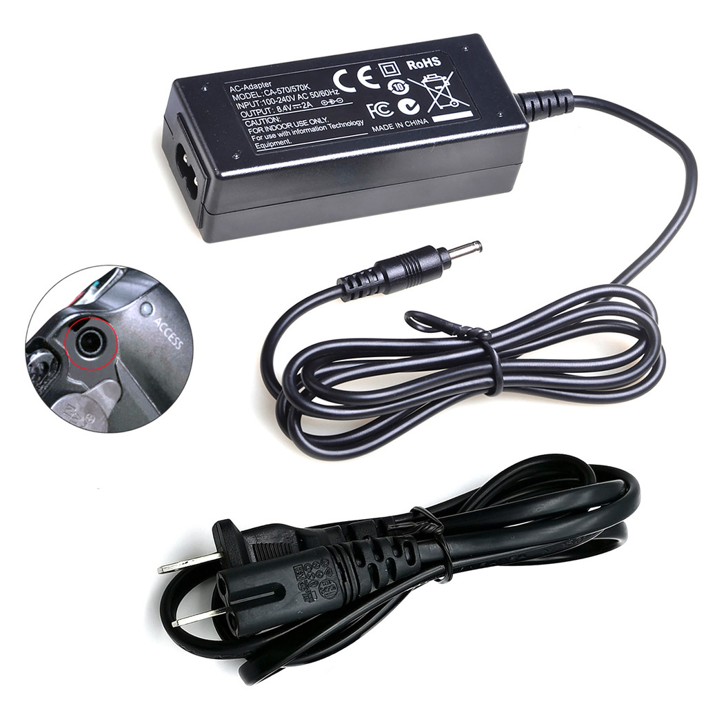 AC Power Adapter for Canon VIXIA HF10 HF11 HF20 HF21 HF100 HF200 Camcorder