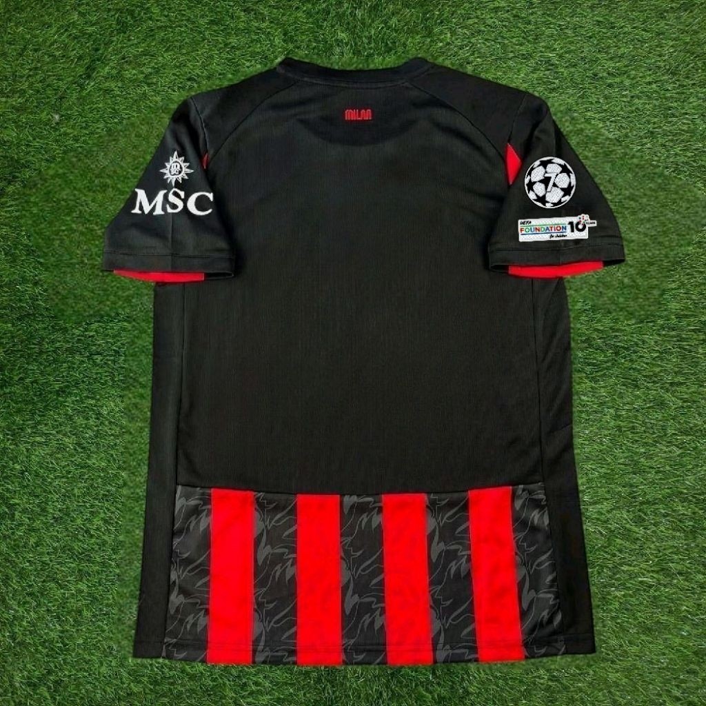 Jersey Bola Milan HOME NEW 2025 2026 Full Patch Best Quality