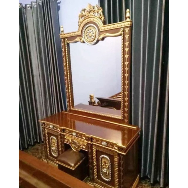 Tolet meja rias Kayu jati Gong